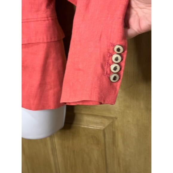 Women’s Zara Basic Coral Jacket Blazer Collared Long Sleeve Medium - Picture 4 of 7